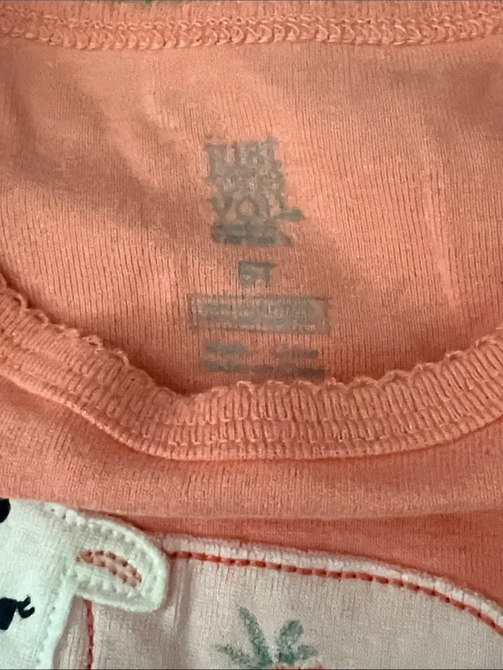 Carter's Coral Peach Cow & Strawberry Pajama Set